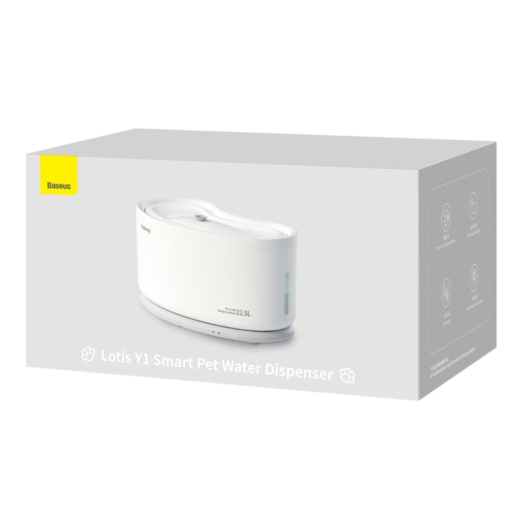Baseus Lotis Y1 Smart Pet Water Dispenser, US Plug(White)