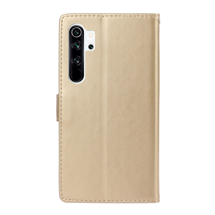 For Xiaomi Redmi Note 8 Pro Plum Blossom Pattern Diamond Encrusted Leather Case with Holder & Card Slots & Wallet