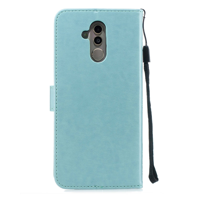 For Huawei Mate 20 Lite Plum Blossom Pattern Diamond Encrusted Leather Case with Holder & Card Slots & Wallet