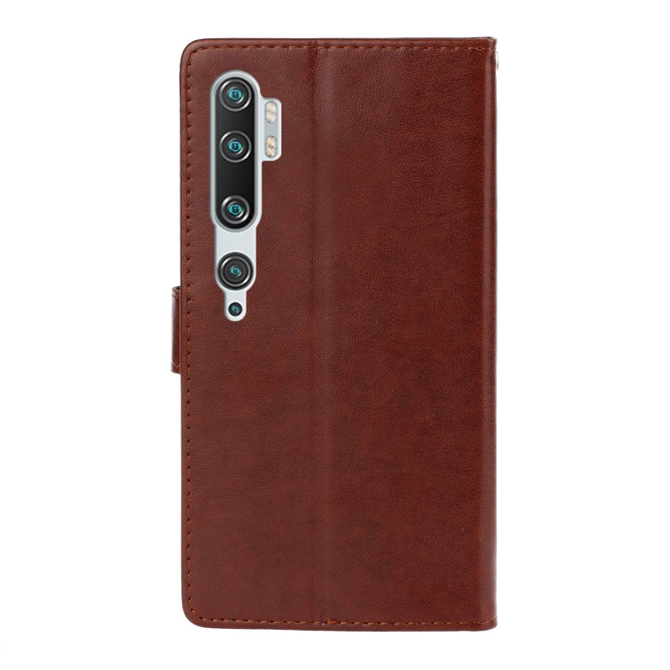 For Xiaomi Mi Note 10 / Note 10 Pro Plum Blossom Pattern Diamond Encrusted Leather Case with Holder & Card Slots & Wallet