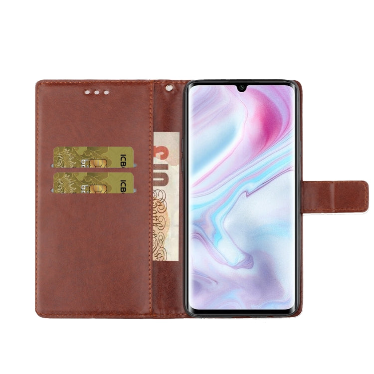 For Xiaomi Mi Note 10 / Note 10 Pro Plum Blossom Pattern Diamond Encrusted Leather Case with Holder & Card Slots & Wallet