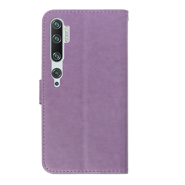 For Xiaomi Mi Note 10 / Note 10 Pro Plum Blossom Pattern Diamond Encrusted Leather Case with Holder & Card Slots & Wallet