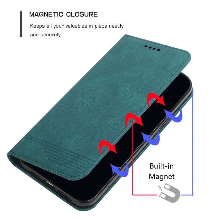 For iPhone 13 Pro Strong Magnetic Leather Case