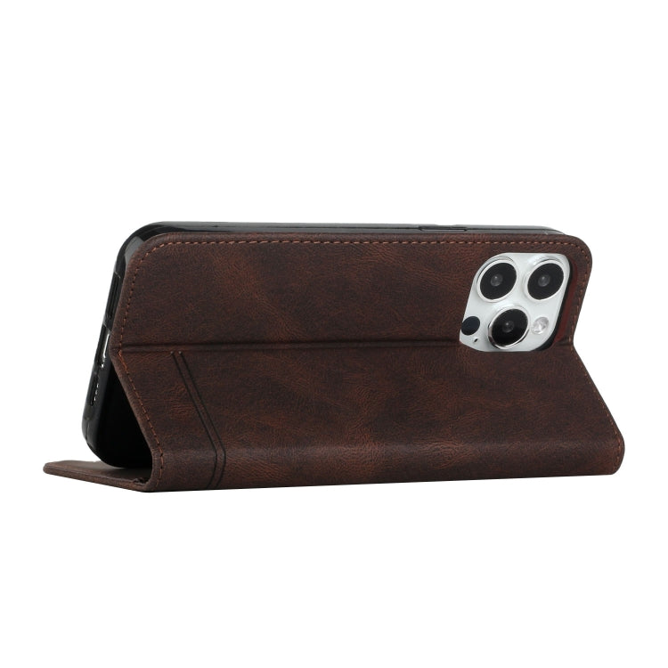 For iPhone 13 Pro Strong Magnetic Leather Case