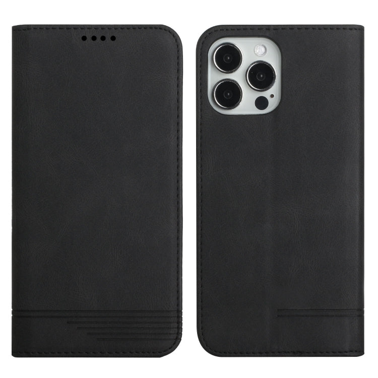 For iPhone 12 Pro Strong Magnetic Leather Case