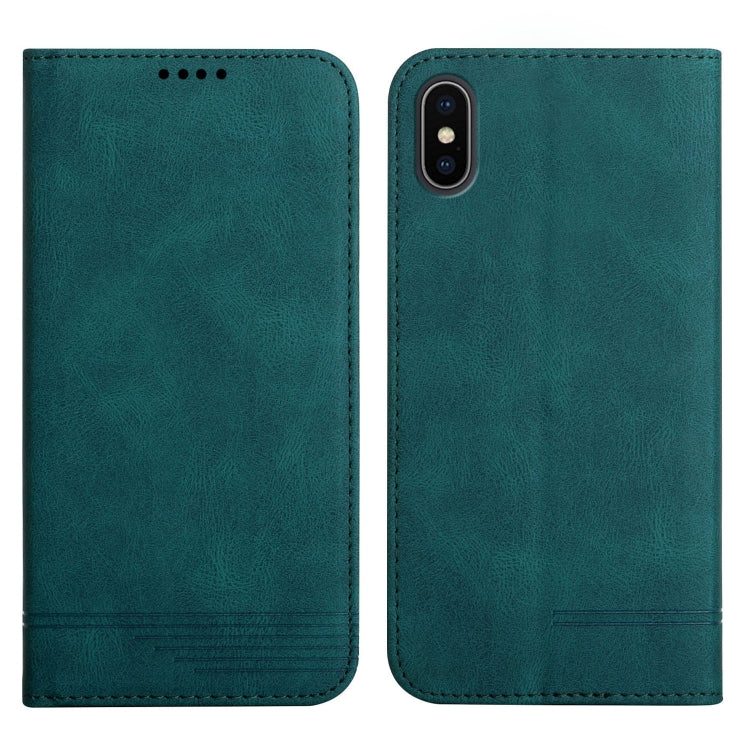 For iPhone X / XS Strong Magnetic Leather Case