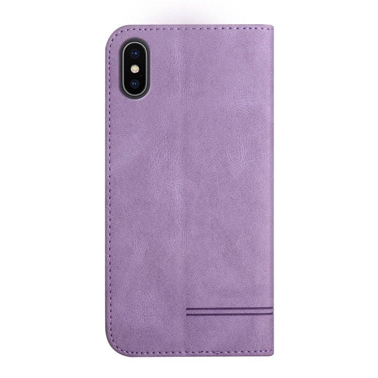 For iPhone X / XS Strong Magnetic Leather Case