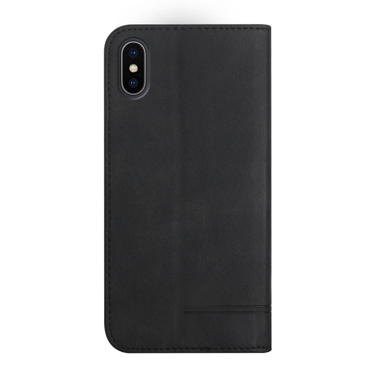 For iPhone X / XS Strong Magnetic Leather Case