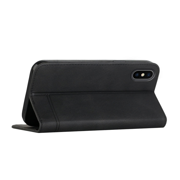 For iPhone X / XS Strong Magnetic Leather Case