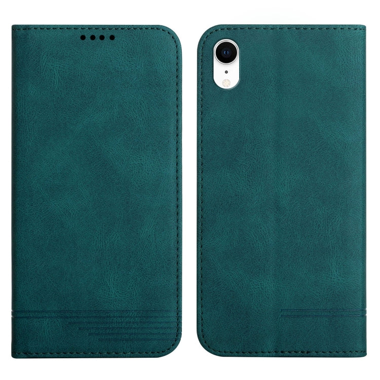 For iPhone XR Strong Magnetic Leather Case