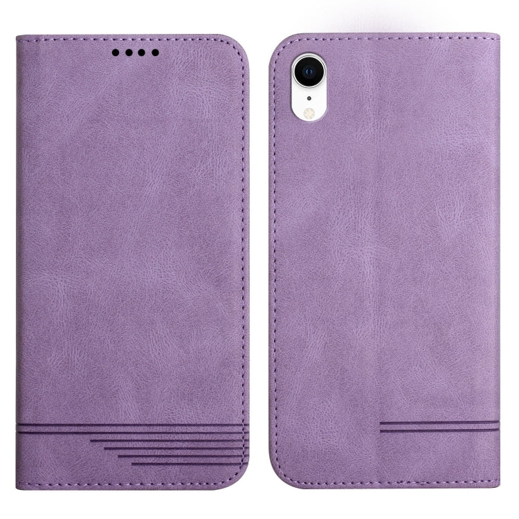 For iPhone XR Strong Magnetic Leather Case