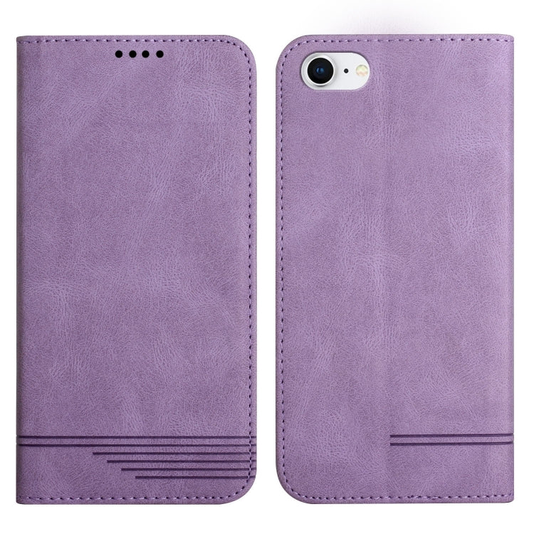 For iPhone SE 2022 / SE 2020 / 8 / 7 Strong Magnetic Leather Case