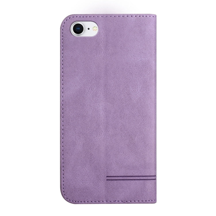 For iPhone SE 2022 / SE 2020 / 8 / 7 Strong Magnetic Leather Case