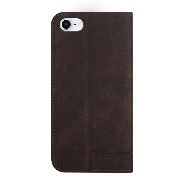 For iPhone SE 2022 / SE 2020 / 8 / 7 Strong Magnetic Leather Case