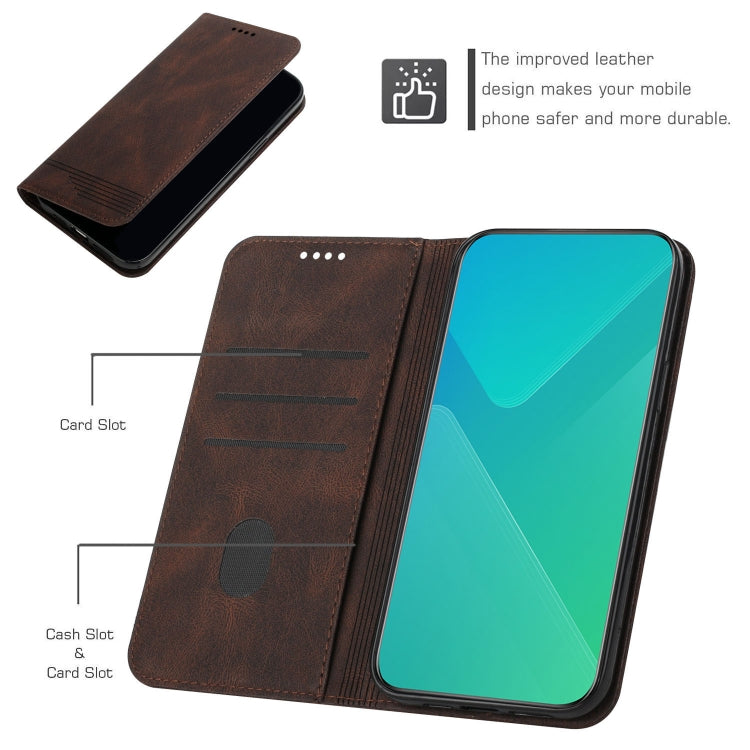 For iPhone SE 2022 / SE 2020 / 8 / 7 Strong Magnetic Leather Case