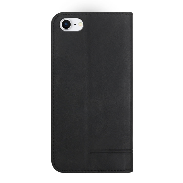 For iPhone SE 2022 / SE 2020 / 8 / 7 Strong Magnetic Leather Case