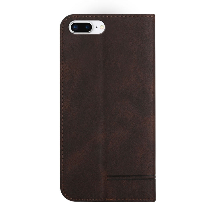 Strong Magnetic Leather Case For iPhone 8 Plus / 7 Plus