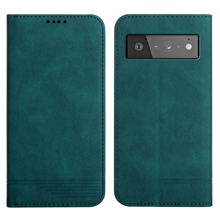 For Google Pixel 6 Strong Magnetic Leather Case