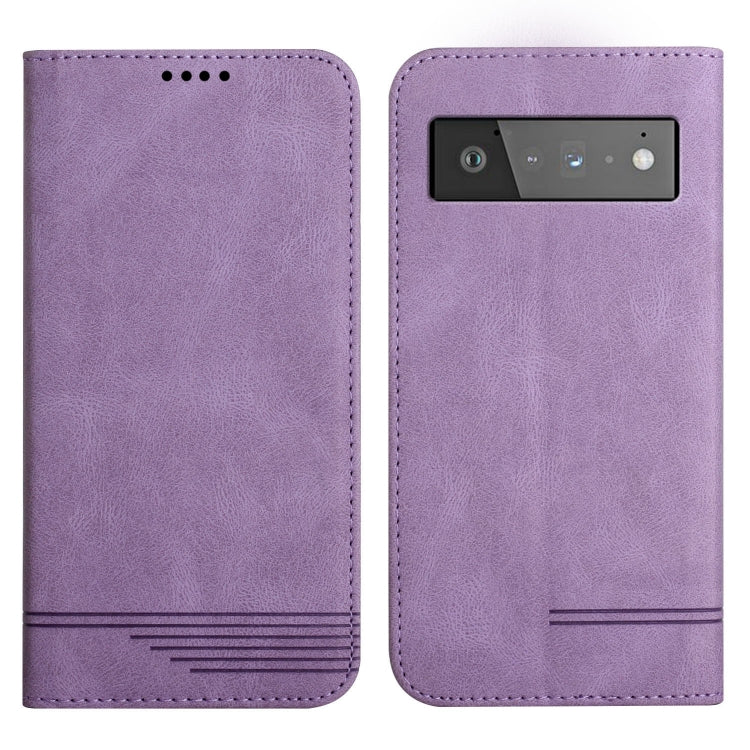 For Google Pixel 6 Strong Magnetic Leather Case
