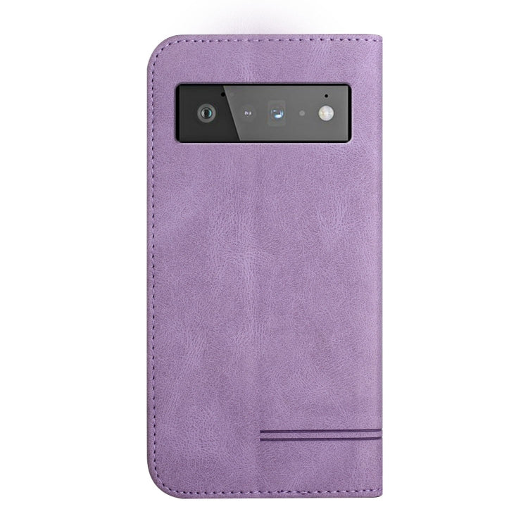 For Google Pixel 6 Strong Magnetic Leather Case