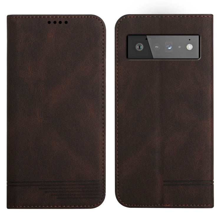 For Google Pixel 6 Pro Strong Magnetic Leather Case