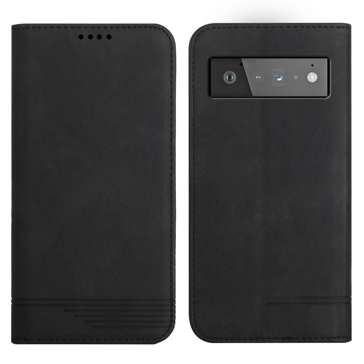 For Google Pixel 6 Pro Strong Magnetic Leather Case