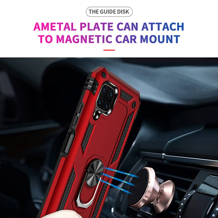For Huawei P40 Lite Shockproof TPU + PC Protective Case with 360 Degree Rotating Holder