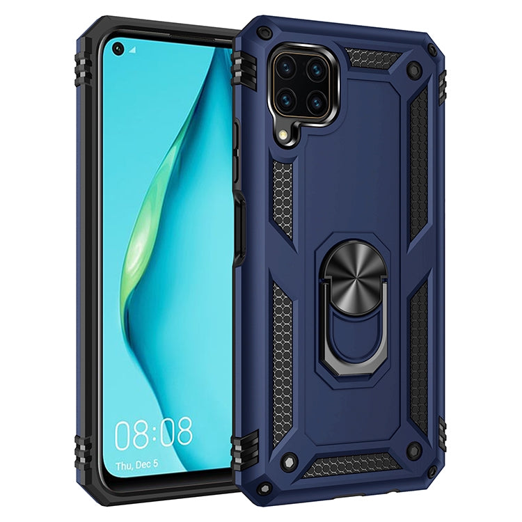 For Huawei P40 Lite Shockproof TPU + PC Protective Case with 360 Degree Rotating Holder