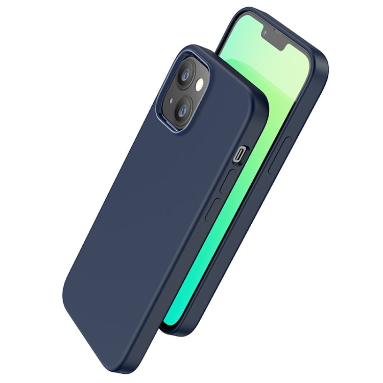 For iPhone 14 Plus hoco Pure Series Liquid Silicone Phone Case
