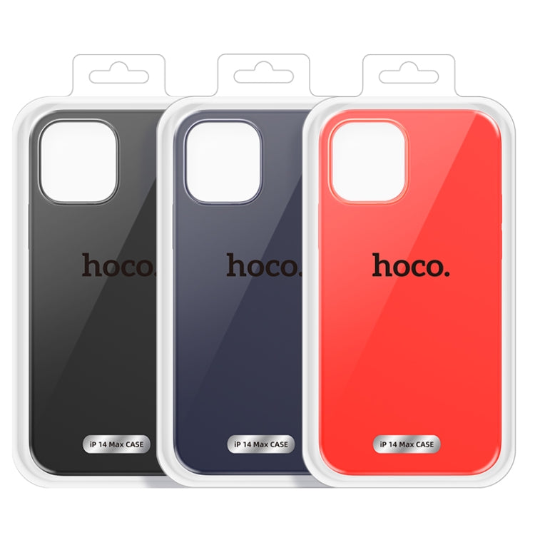 For iPhone 14 Plus hoco Pure Series Liquid Silicone Phone Case