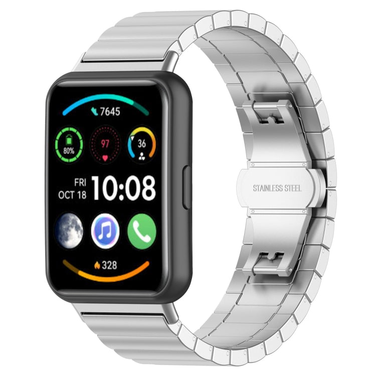 For Huawei Watch Fit 2 One-bead Stainless Steel Watch Band