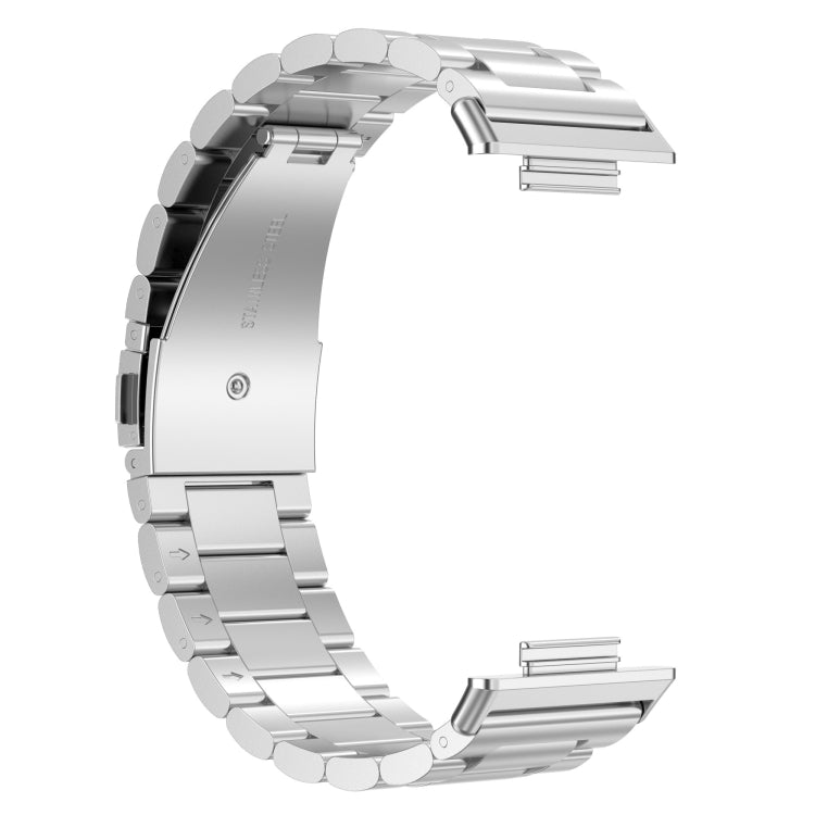 For Huawei Watch Fit 2 Three-bead Stainless Steel Watch Band