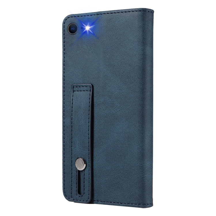 For iPhone SE 2022 / SE 2020 / 8 / 7 Wristband Magnetic Leather Phone Case