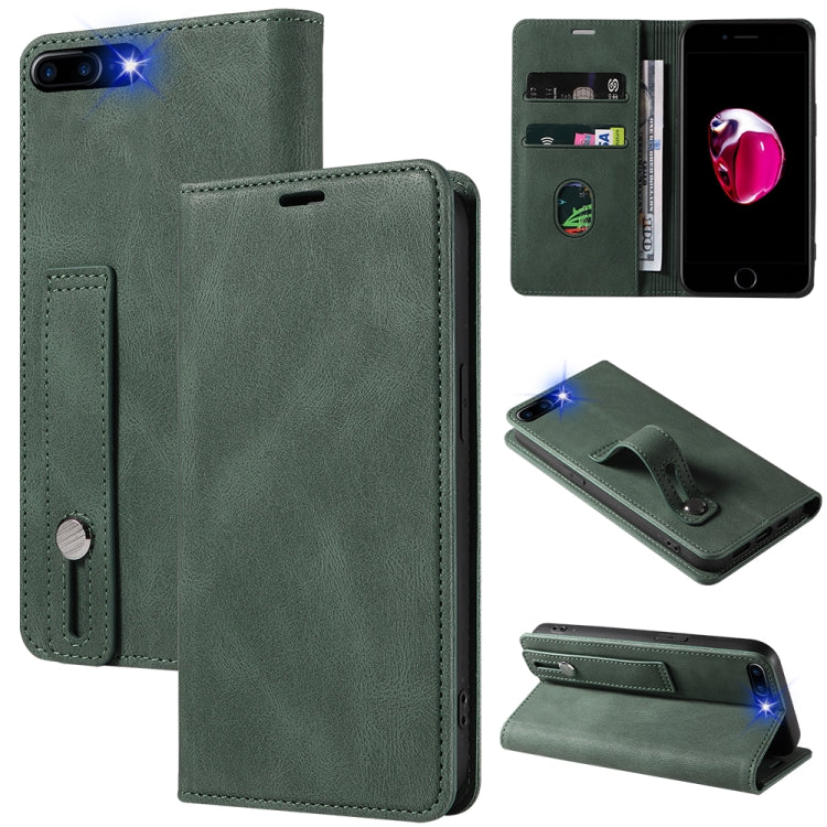 Wristband Magnetic Leather Phone Case For iPhone 7 Plus/8 Plus