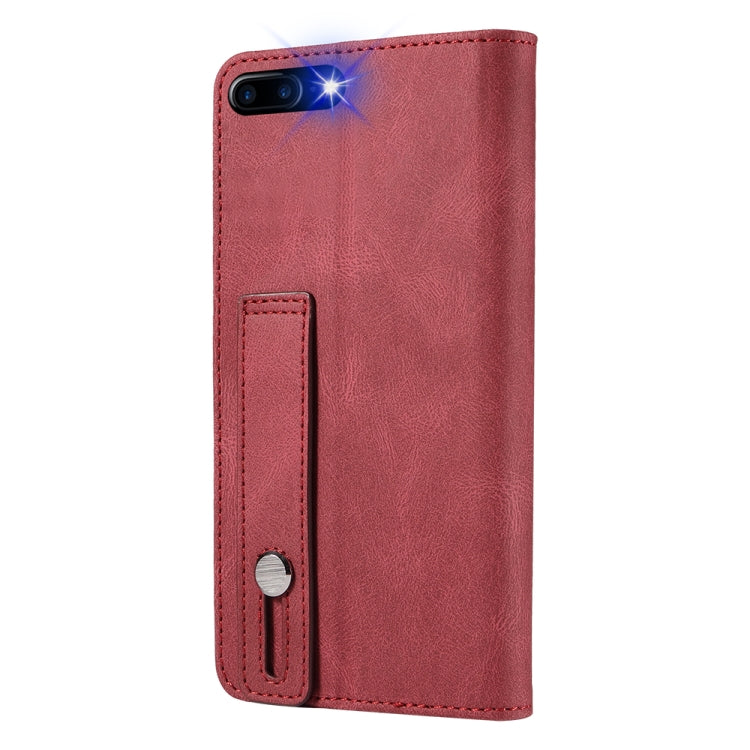 Wristband Magnetic Leather Phone Case For iPhone 7 Plus/8 Plus