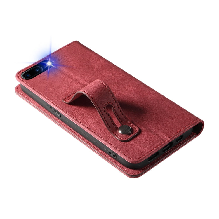 Wristband Magnetic Leather Phone Case For iPhone 7 Plus/8 Plus