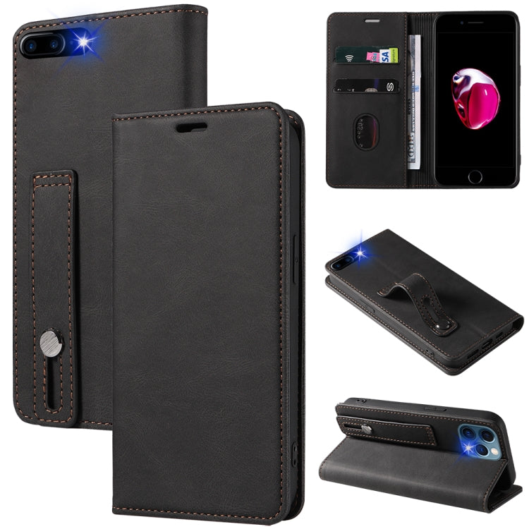 Wristband Magnetic Leather Phone Case For iPhone 7 Plus/8 Plus