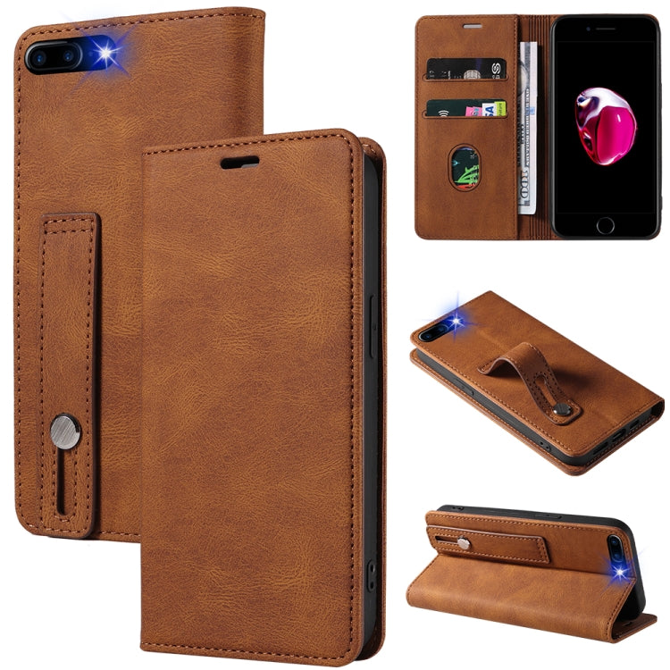 Wristband Magnetic Leather Phone Case For iPhone 7 Plus/8 Plus