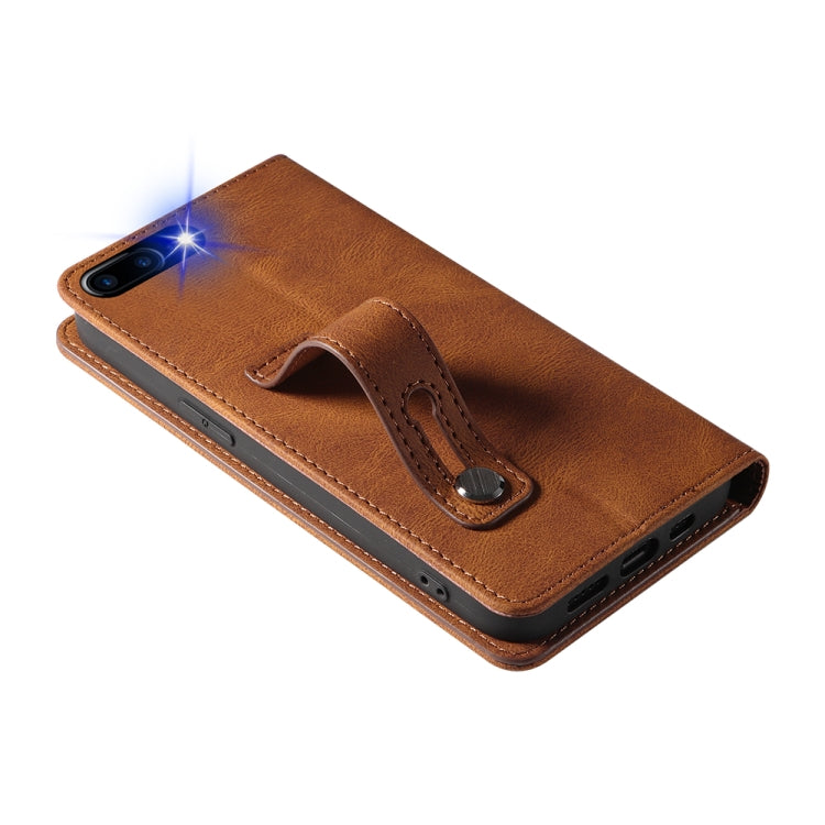 Wristband Magnetic Leather Phone Case For iPhone 7 Plus/8 Plus