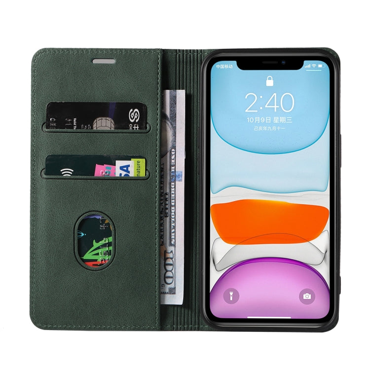 For iPhone 11 Pro Wristband Magnetic Leather Phone Case