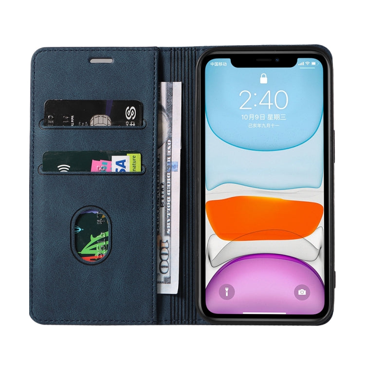 For iPhone 11 Pro Wristband Magnetic Leather Phone Case