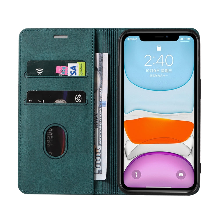 For iPhone 11 Pro Max Wristband Magnetic Leather Phone Case