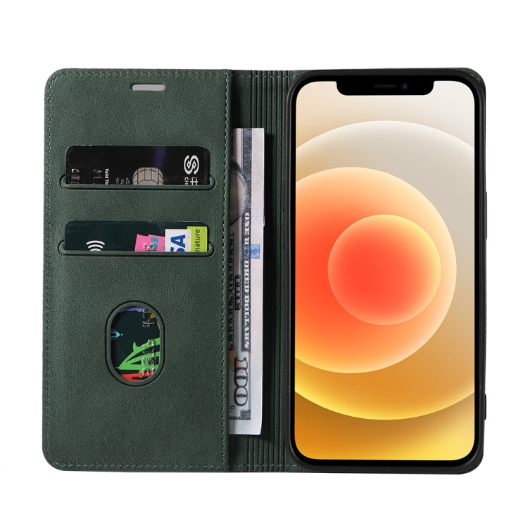 For iPhone 12 / 12 Pro Wristband Magnetic Leather Phone Case