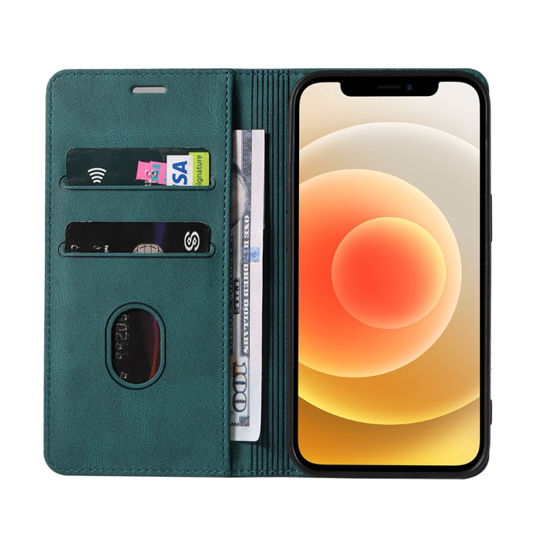 For iPhone 12 / 12 Pro Wristband Magnetic Leather Phone Case