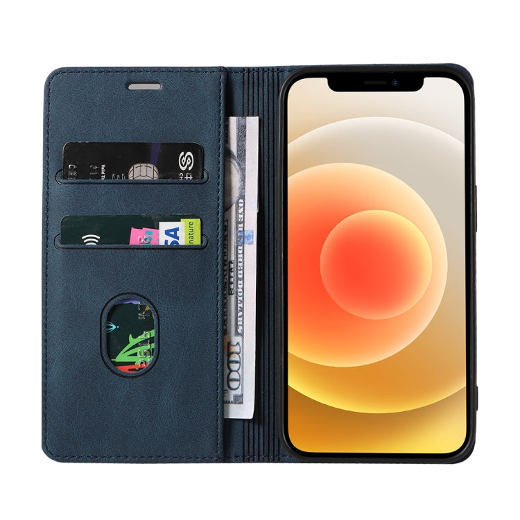 For iPhone 12 mini Wristband Magnetic Leather Phone Case