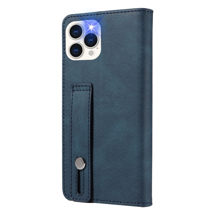 For iPhone 13 Pro Wristband Magnetic Leather Phone Case