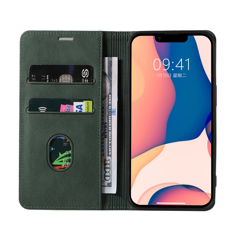 For iPhone 14 Wristband Magnetic Leather Phone Case
