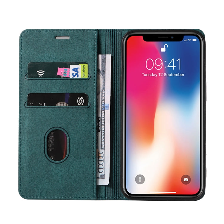 For iPhone X / XS Wristband Magnetic Leather Phone Case