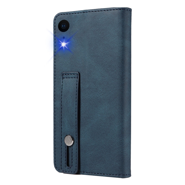 For iPhone XR Wristband Magnetic Leather Phone Case