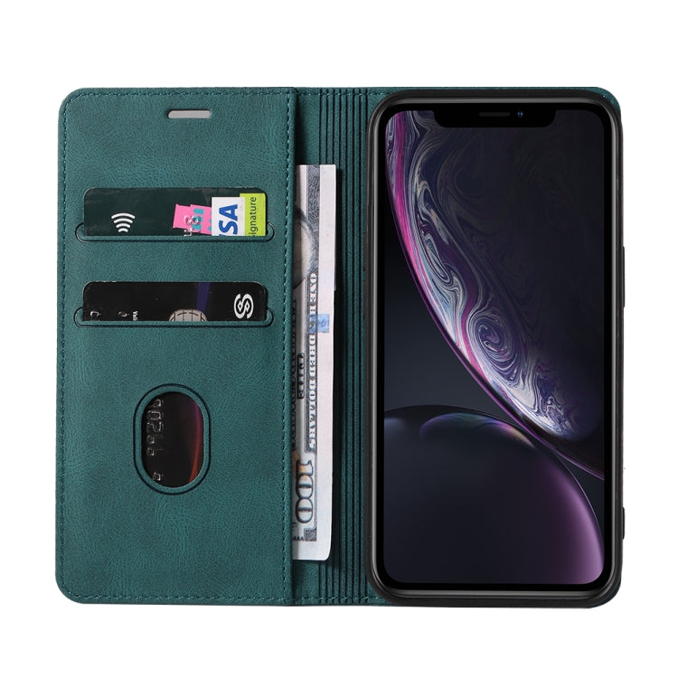 For iPhone XR Wristband Magnetic Leather Phone Case